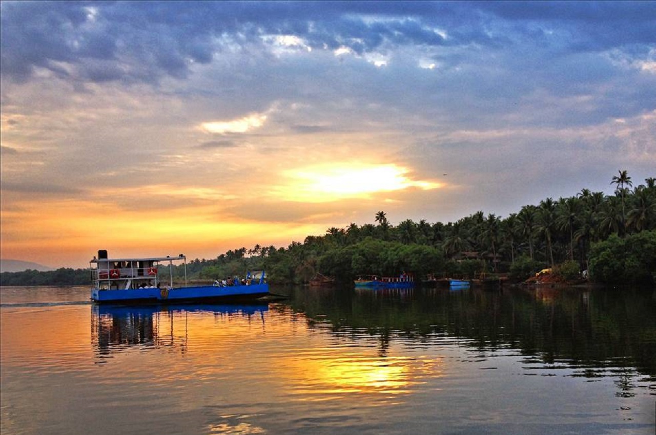 Sunset Ferry Ride at Chorao in Goa