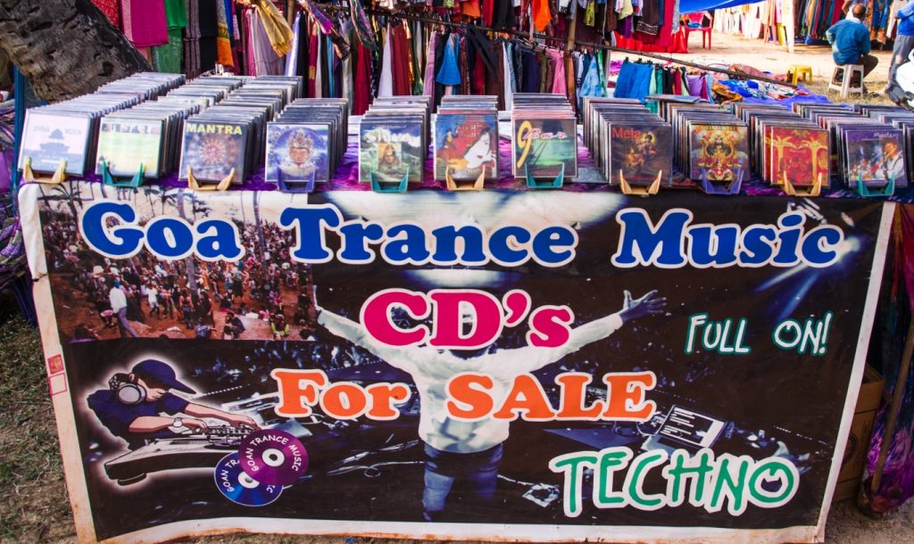 Goa Trance CDs in Anjuna Goa