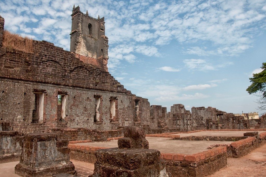 Ruins of St. Augustine Church Towers, Old Goa, North goa