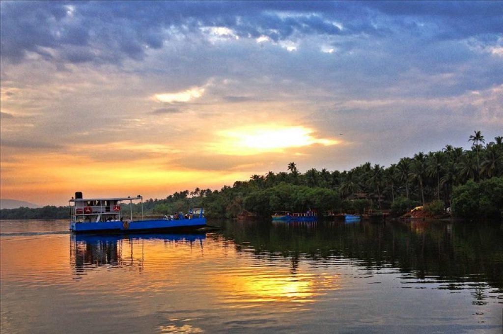 Sunset Ferry Ride at Chorao in Goa