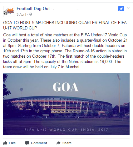 Football Dug Out - Facebook Groups in Goa
