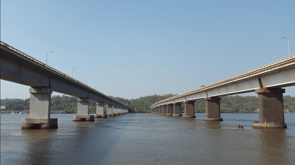atal setu - new mandovi bridge - mandovi bridge inaguration - goa bridges - new atal setu - indias longest bridge - north goa bridges - goa city photos - mandovi river