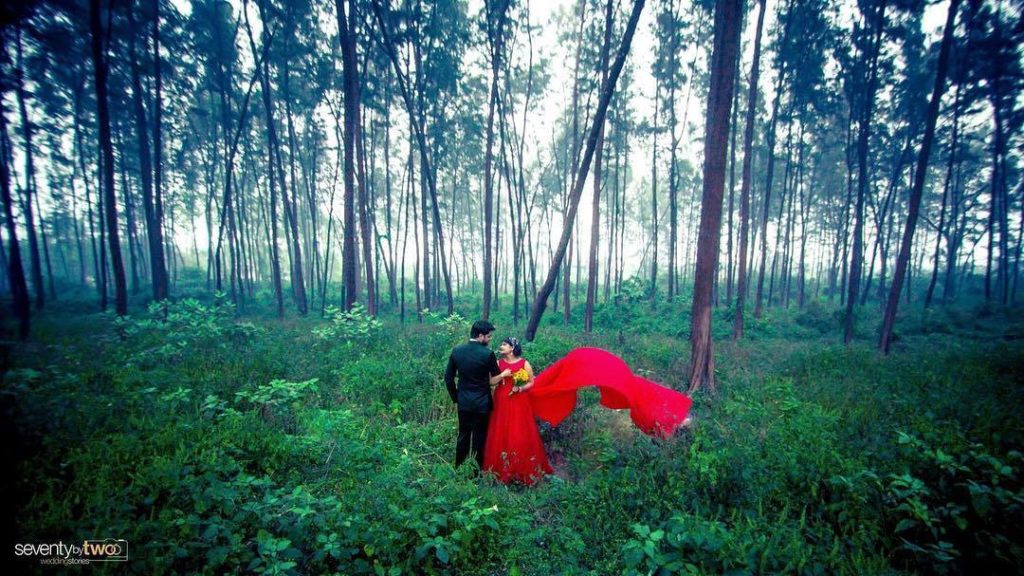 proposal in goa - forest shoot goa - romantic pics goa